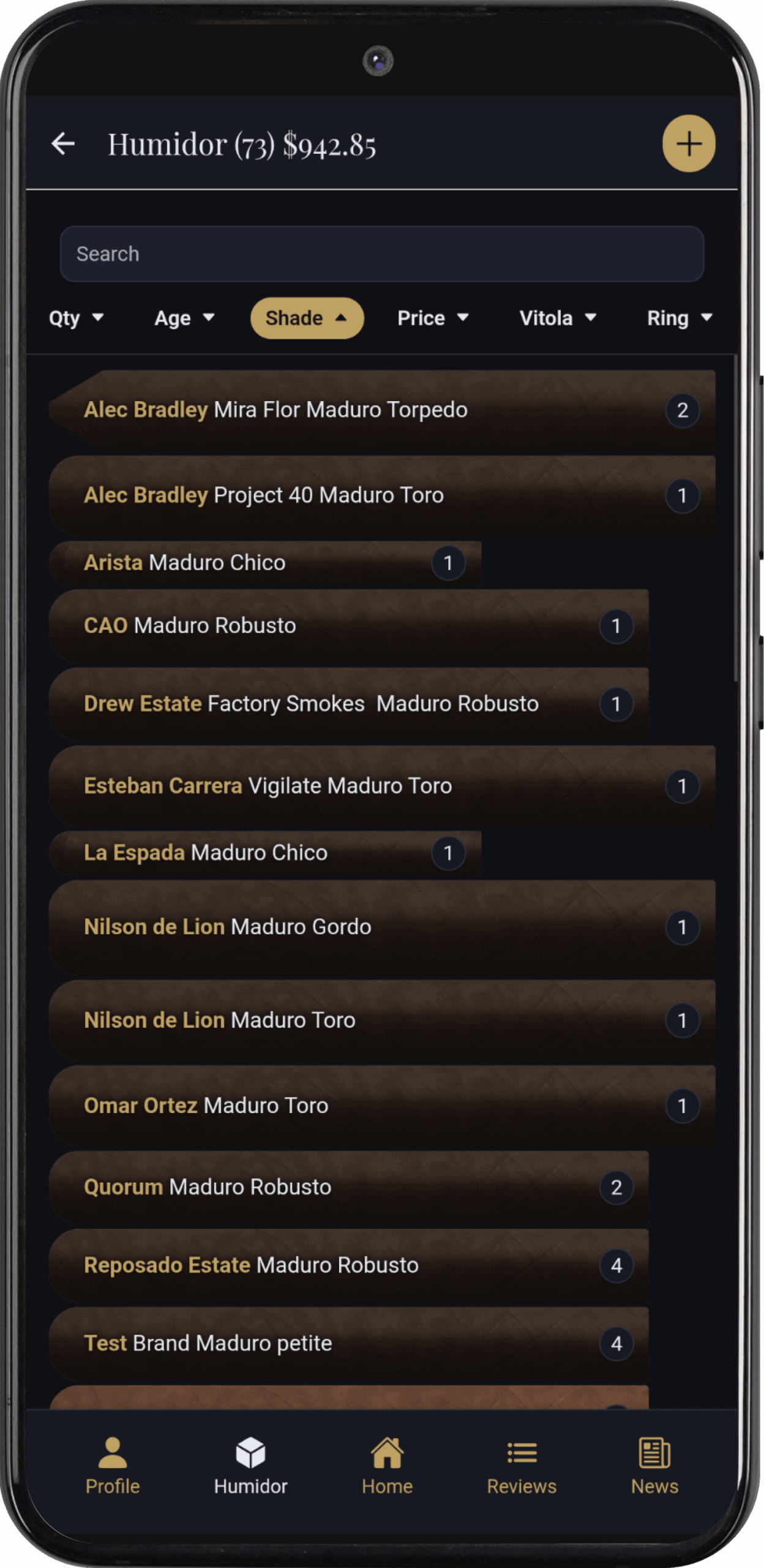 Cigarro - Humidor Shade