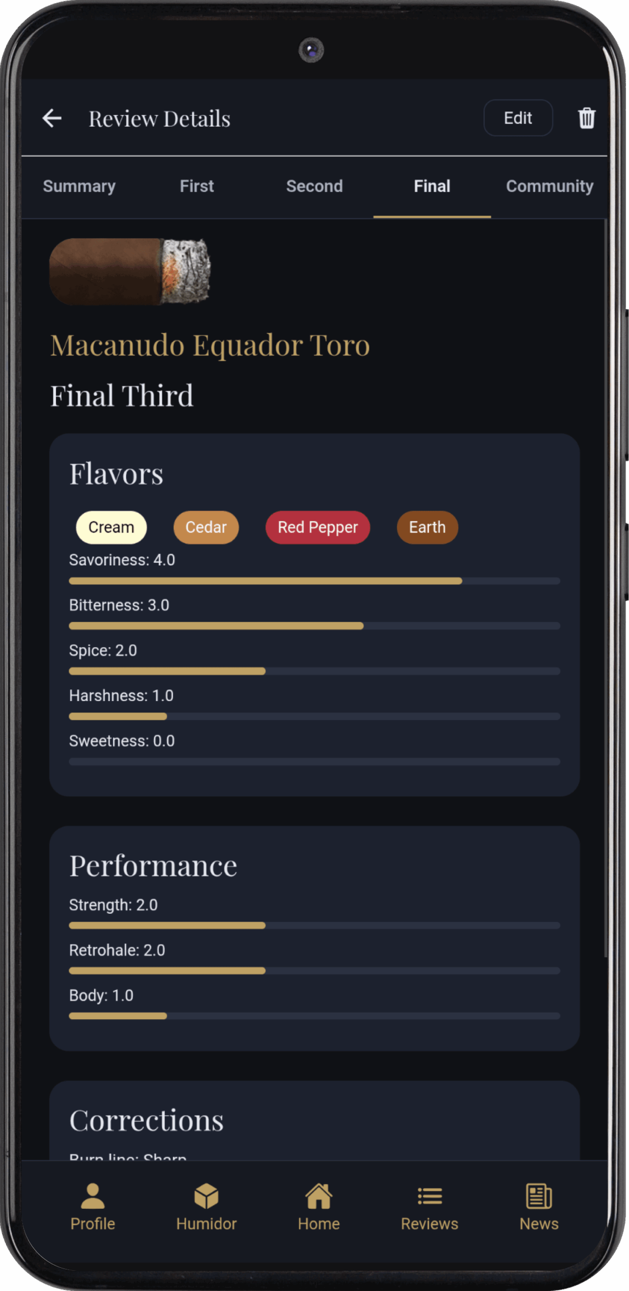 Review Summary Cigar - Final Third